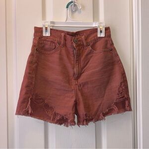 American Eagle Outfitters Reddish Pink Jean Shorts
